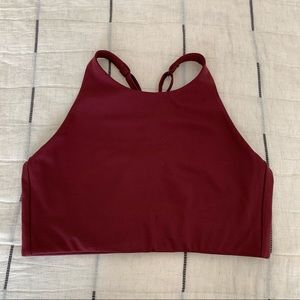Girlfriend Collective Topanga Bra in Mulberry